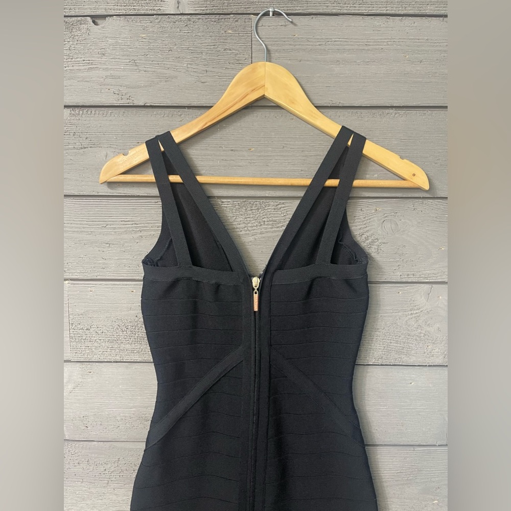 Sexy Marciano Black Paradise Bandage Bodycon Cocktail Dress Sz XS Extra Small - Picture 5 of 7